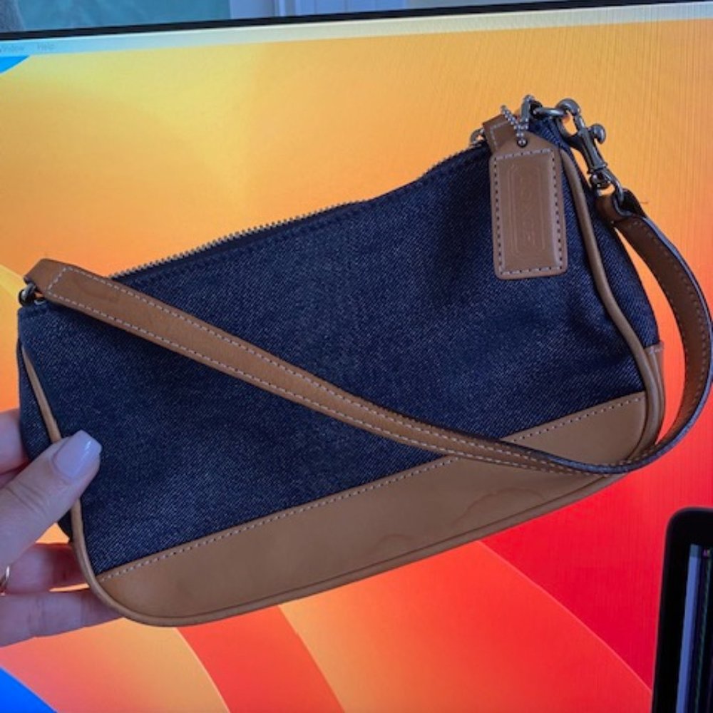 Rare Vintage Denim Mini Coach Purse